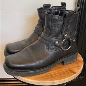 Harley Davidson square toe riding moto boots
